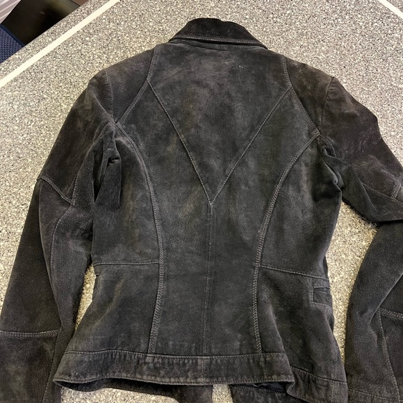 Blue suede jacket - Picture 5 of 10